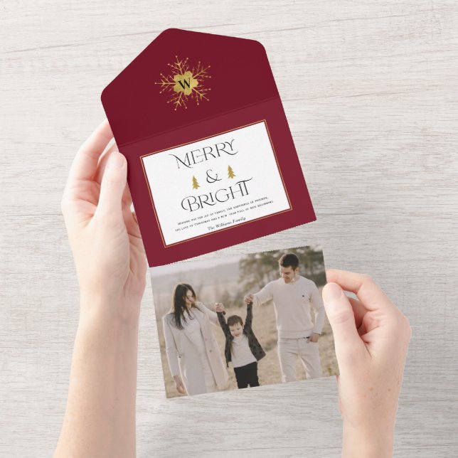 Cartes de Noël Joyeuses et Lumineuses (Déchirure)