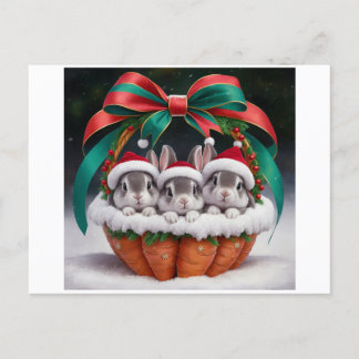 Cartes de Noël Lapin