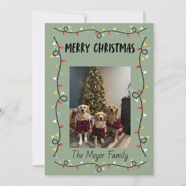 Cartes de Noël Lumières de Noël (Devant)