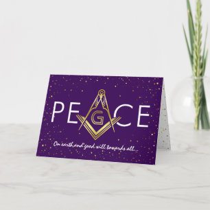 Cartes de Noël maçonniques   Fête de Freemason