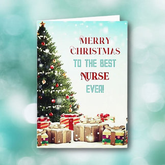 Cartes de Noël Meilleure infirmière !