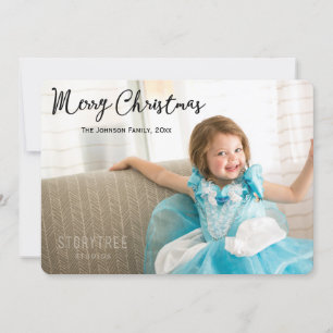 Cartes De Noël Mignonnes Et Rondes Avec Photo