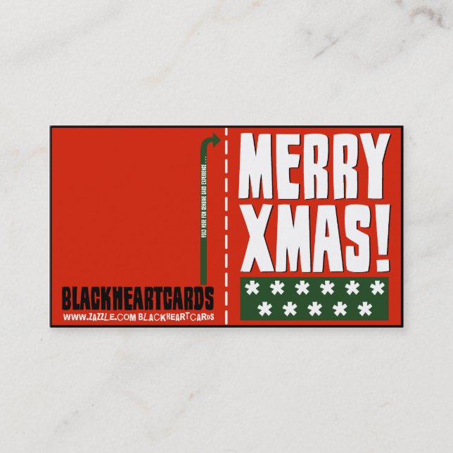 Cartes de Noël minuscules (Devant)