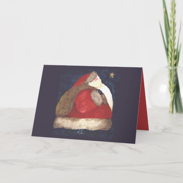 Cartes de Noël Père Noël Old World 2024 (Devant)
