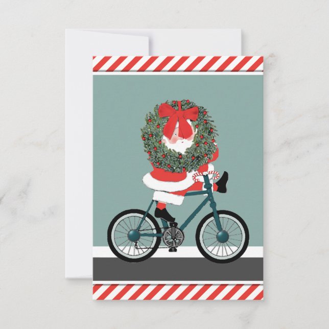 Cartes de Noël Père Noël secrètes (Devant)