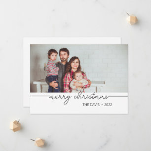 Cartes de Noël personnalisées minimalistes
