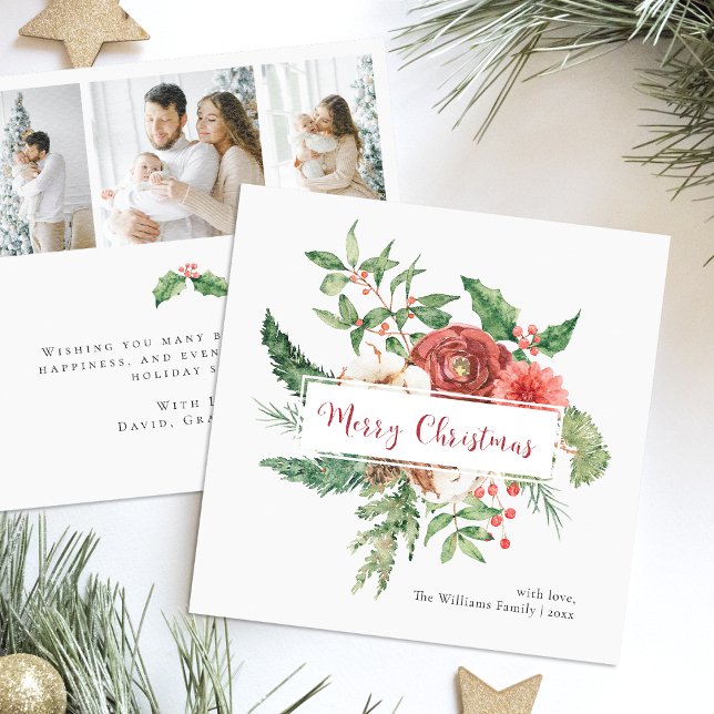 Cartes de Noël photographiques botaniques (Botanical Photo Christmas Cards
)