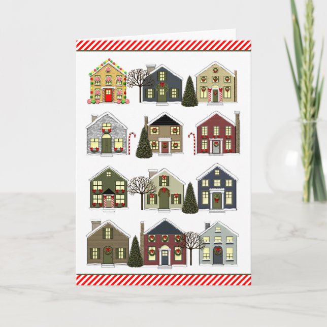 Cartes de Noël pour agents immobiliers (Devant)