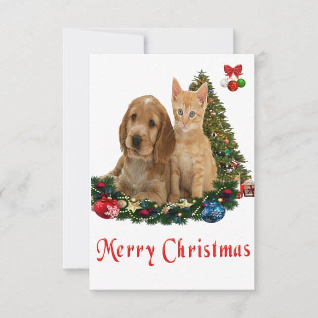 Cartes de Noël pour animaux (Devant)