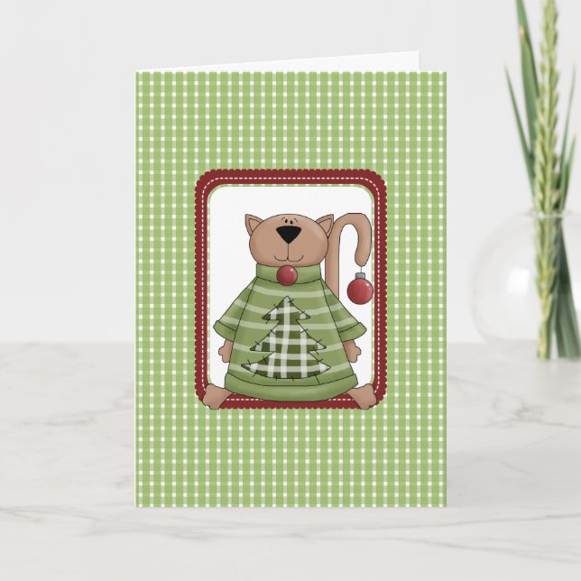 Cartes de Noël pour chats (Devant)