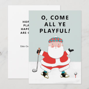 Cartes de Noël pour le golf
