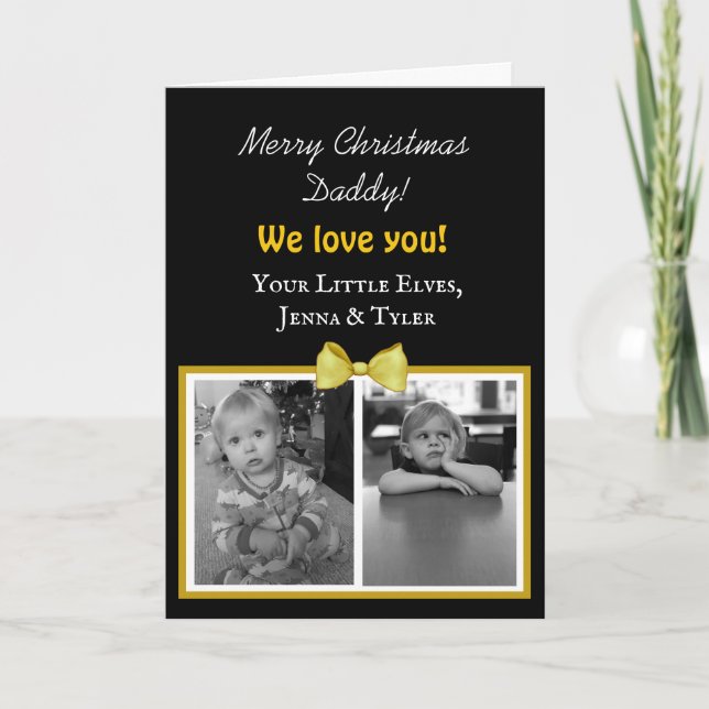 Cartes de Noël pour papa (Devant)