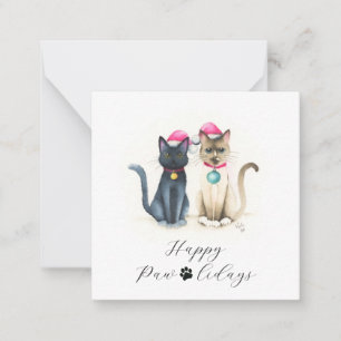 Cartes de Noël pour petits chats