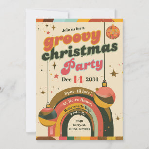 Cartes de Noël Rétro Groovy – Inspirées des années