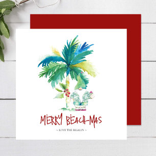 Cartes de Noël Tropical Beach