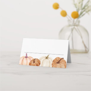 Cartes de nom de citrouilles