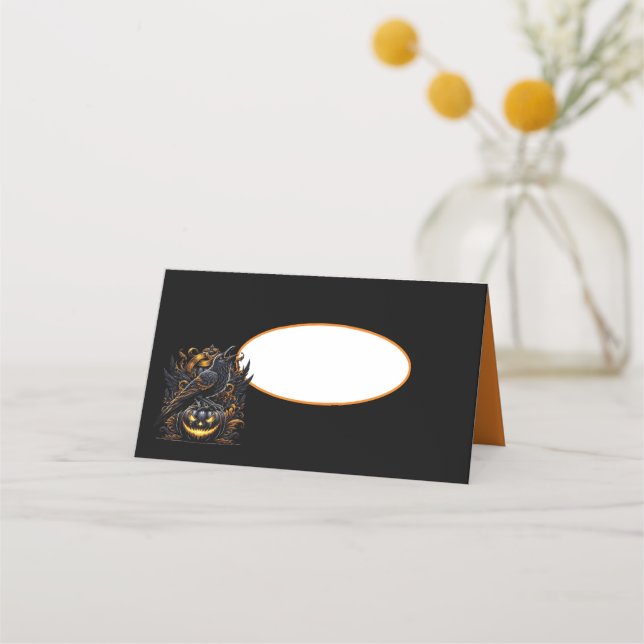 Cartes de nom de Halloween (Devant)
