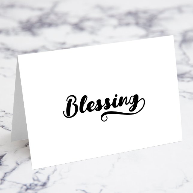 Cartes de nom de lieu avec lettrage gras Brush Scr (Bold Brush Script G Swash Name Place Cards)