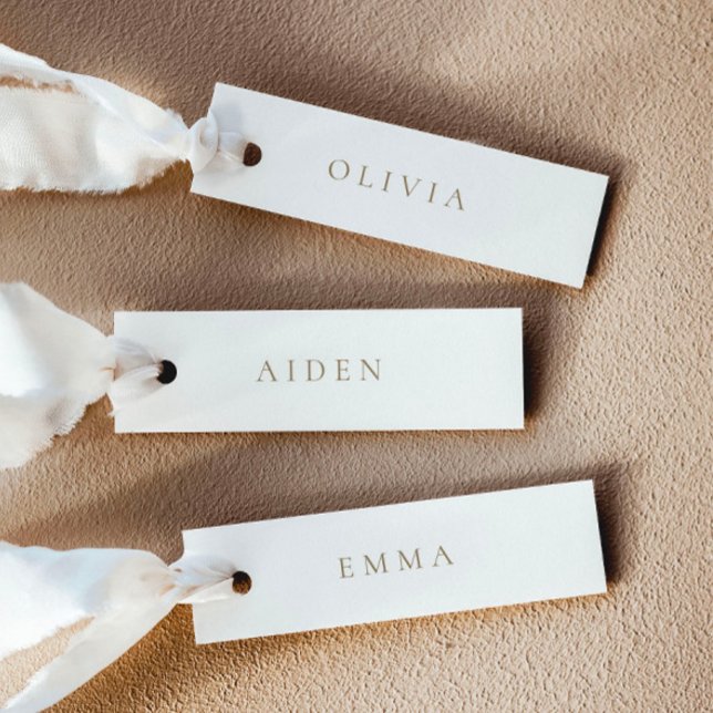 Cartes de nom de mariage minimalistes (Delivered untrimmed)