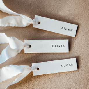 Cartes de nom de mariage minimalistes