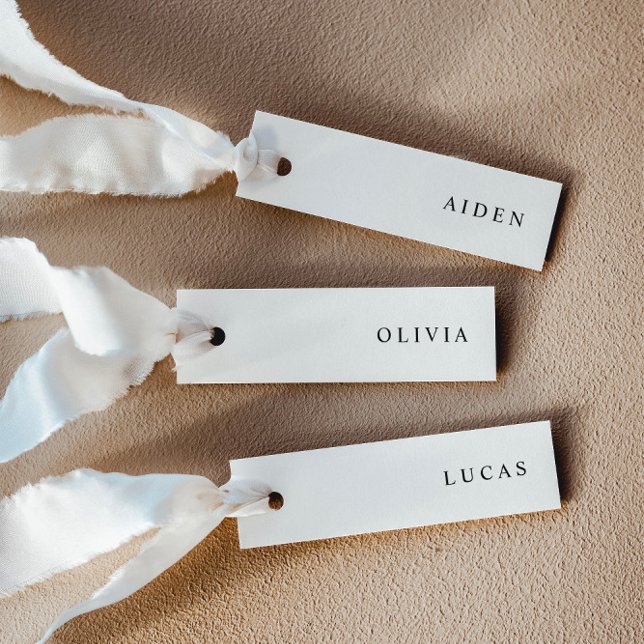 Cartes de nom de mariage minimalistes (Delivered untrimmed)