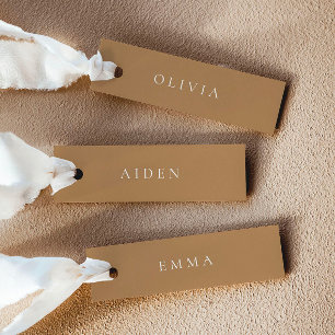 Cartes de nom en terre cuite pour mariage