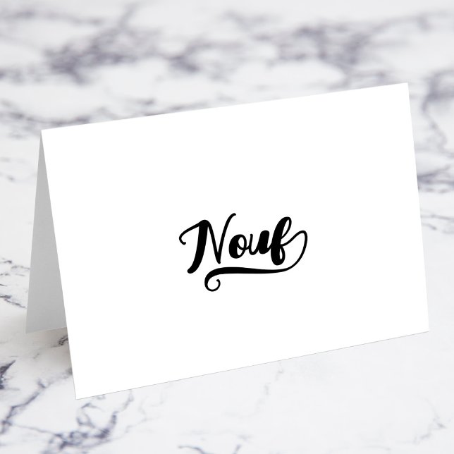 Cartes de nom et de lieu avec écriture Bold Brush  (Bold Brush Script F Swash Name Place Cards)
