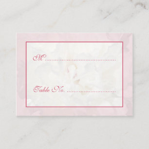 Cartes de nom et de numéro de la table mariage