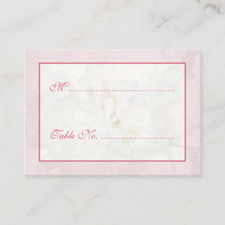 Cartes de nom et de numéro de la table mariage