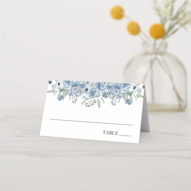 Cartes de nom et de table pour mariage thème thé à (Devant)