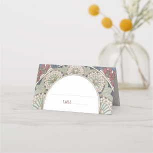 Cartes de nom Mariage Bourgogne Vintage