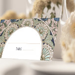 Cartes de nom Marine Blue Mariage Table Vintage<br><div class="desc">Cartes de nom Table Mariage Art Nouveau Vintage par Alphonse Mucha dans un design floral, romantique et fantaisiste. Les fleurs victoriennes complètent les polices art déco classiques. Entrez vos informations personnalisées, et vous avez terminé. Si vous souhaitez modifier la conception, cliquez simplement sur le bouton bleu "Customiser". Merci tellement pour...</div>