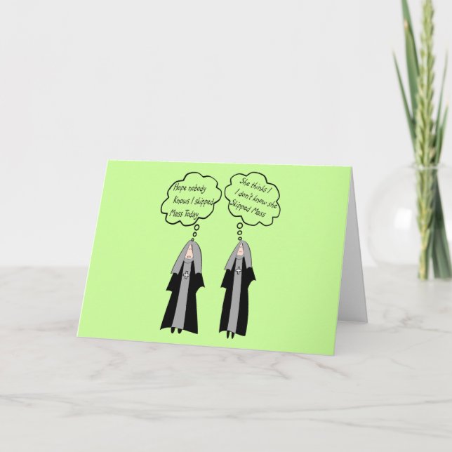 Cartes de Nonnes "Choses auxquelles les Nonnes Pen (Devant)