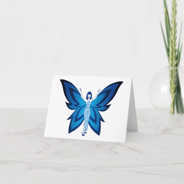 Cartes de note bleues de Faery (enveloppes (Devant)
