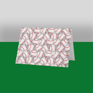 Cartes de note de base-ball de thème de sports