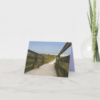 Cartes de note de chemin de plage