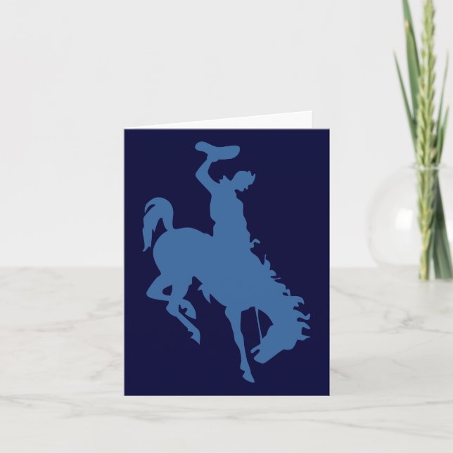 Cartes de note de cowboy de rodéo (Devant)