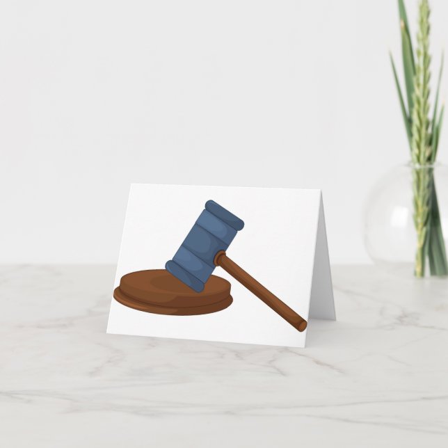 Cartes de note de Gavel de juges (Devant)
