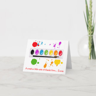 Cartes de note de Merci de peinture d'art