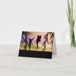 Cartes de note féeriques de soeurs