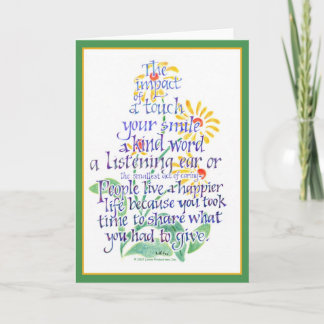 Cartes de note inspirées - impact d'un contact