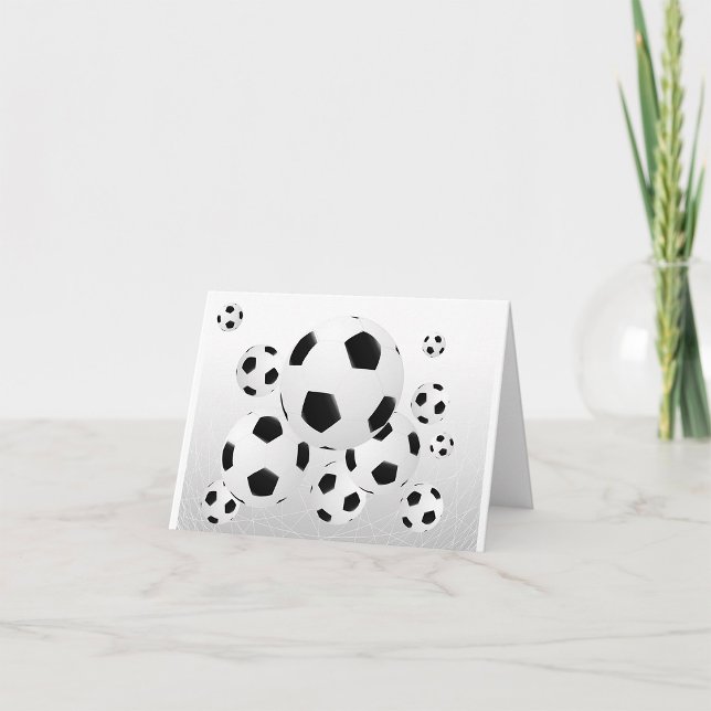 Cartes de note multiples de ballons de football (Créateur téléchargé)