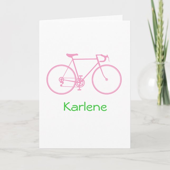 Cartes de note personnalisées de vélo (Devant)