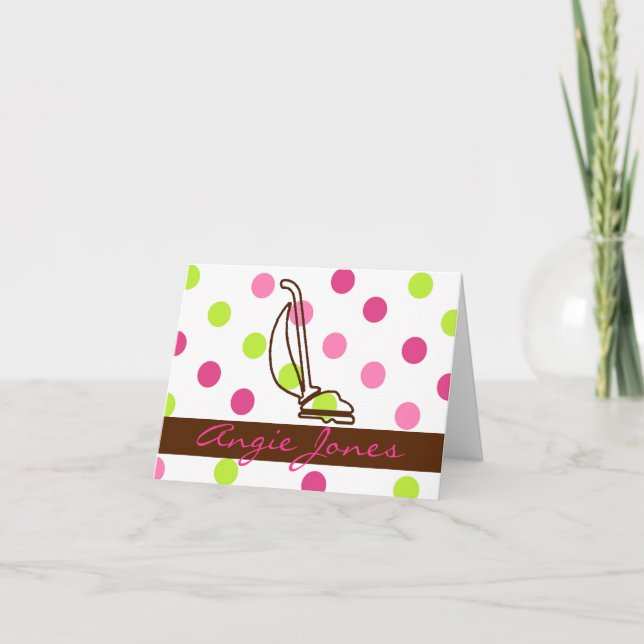 Cartes De Note Pour Le Service De Nettoyage (Devant)