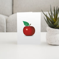 Cartes de note rouges croquantes d'Apple