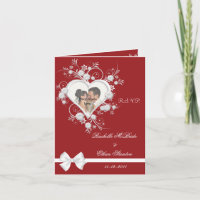 Cartes de note rouges et blanches de la photo RSVP