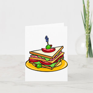 Cartes de note Sandwich Triangle