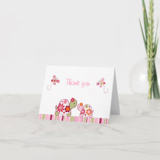 Cartes de note tropicales à la mode de Merci de