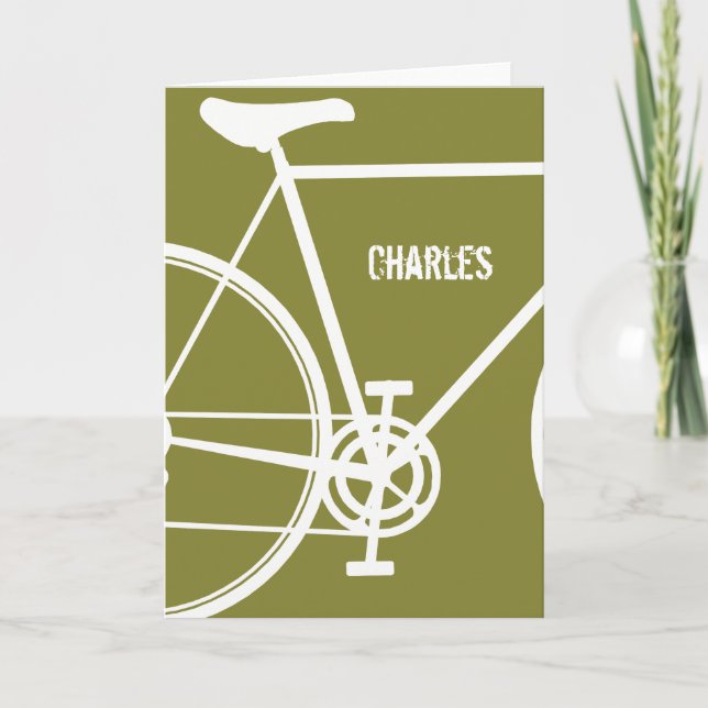Cartes de note Vélo personnalisées (Devant)