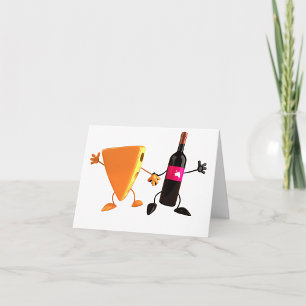 Cartes De Note Vin Et Fromage